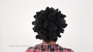 Bantu Knots / China Bump Finished Results On Short Natural Hair Tutorial Part 4