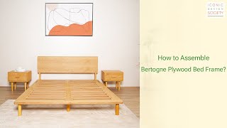 BERTOGNE Birch Plywood Bed Frame