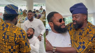 HILARIOUS MOMENT AREMU AFOLAYAN MAKE WOLI AROLE GO DOWN ON HIS KNEES AT HIS LATE MUM BURIAL