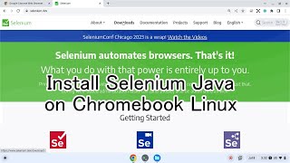 Install Selenium Java on Chromebook Linux