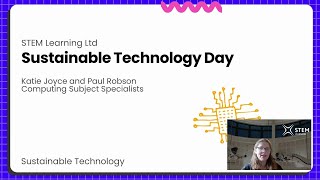 Destination STEM: Sustainable Technology and Computing Content