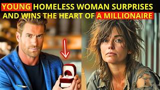 THE ATTITUDE OF A YOUNG HOMELESS WOMAN SURPRISES AND WINS THE HEART OF A MILLIONAIRE