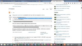 Tutorial 1 - Form Validation - Using javaScript and PHP - Part 3/9 Email Validation