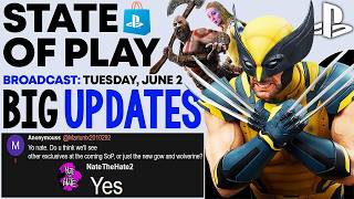 BIG PlayStation State of Play JUNE 2026 UPDATES - More EXCLUSIVES Reveals Rumor + More PS5 News!