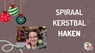 Spiraal Kerstbal Haken   Rechtshandig