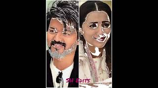 Thalapathy vs Trisha #trending #hitsong #love @saiharthik5929