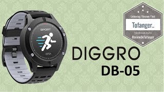 Diggro DB-05: Connected watch for athletes with altimeter, barometer, GPS and thermometer