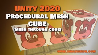 Procedural Mesh Cube (mesh thru code) Unity 2020