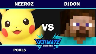 USW 121 - BMS | Neeroz (Pikachu) VS DBE | DJDON (Steve, GnW) - Pools - SSBU Ultimate