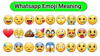 Face emoji meaning in hindi | All face emoji meaning in hindi | meaning in hindi @Englishji 🥳🤣