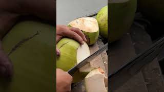 Green coconut cutting skill #shorts #coconut #streetfood #viralvideo #explore