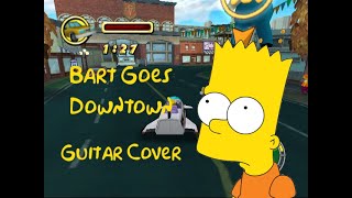 Bart Goes Downtown (The Simpsons: Hit \u0026 Run) - Guitar Cover