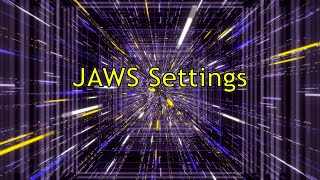 Custom JAWS Preferences and Settings, JAWS Startup Wizard