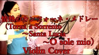 情熱のカンツォーネメドレー（Torna a Sorrento～Santa Lucia～O sole mio）【Violin Cover】【Violinist YURIKO】