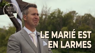 The groom is in tears, a touching wedding on the farm | Les Bergeries de l'Acadie