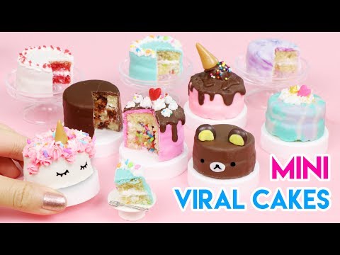 How to Make Mini Cakes - Popular/Viral Edition! (100% Edible) How to Make Mini Cakes - Popular/Viral Edition! (100% Edible)