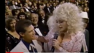 Dolly, embarrasses Randy Travis, at the 1989 23rd Annual Country Music Awards