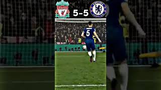 Chelsea Vs Liverpool Penalty Shootout Carabao Cup🔥 #shorts #football