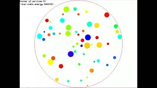 Elastic collisions made using Raylib in Rust.
