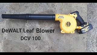 DeWalt Leaf Blower DCV 100-Unboxing and Review