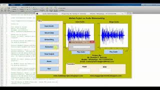 Matlab Code for Audio Watermarking Full Project Source Code