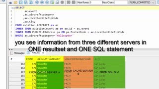 Write sql queries across databases