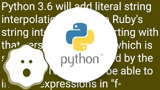 Is there a Python equivalent to Ruby's string interpolation?