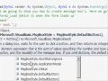 How to make a MessageBox in Visual Basic 2010 and 2008