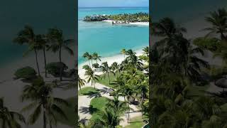 beautiful drone shot of Shangri La Mauritius #luxurytravel #bestresorts #dronevideo #mauritius