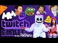 Pokimane Teaches Mello Twitch Emotes While Playing Forza | Gaming with Marshmello