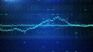 Futuristic Binary Code Walls Background Stock Motion Graphics