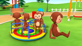 5 Little Monkeys - Playground Counting Adventure with Mummy! | Fun Baby Songs | Classic Baby Songs