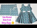 Side pleated Baby frock cutting and stitching  | Baby Frock cutting and stitching | Style by siddhi