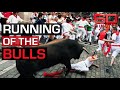 Reporter's dramatic run in the dangerous Pamplona Bull Fiesta | 60 Minutes Australia