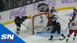 Zach Werenski Bails Out Sergei Bobrovsky With An Insane Stop On The Goal Line