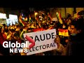 Protest held outside Bolivia's Supreme Electoral Court over vote results of presidential election