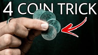 MOST Fooling 4 Coin Trick REVEALED!!!