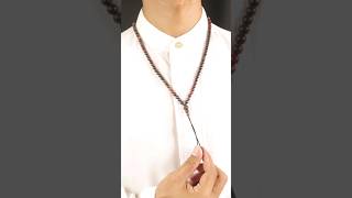 Kalung Tasbih Batu Alam Yaman Sulaiman Wulung Madu Asli Ori Original 99 Butir