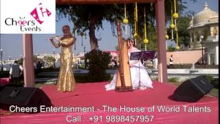 Harp & Flute Duo International Instrumental Foreigner Player Band Wedding Delhi Mumbai Goa India