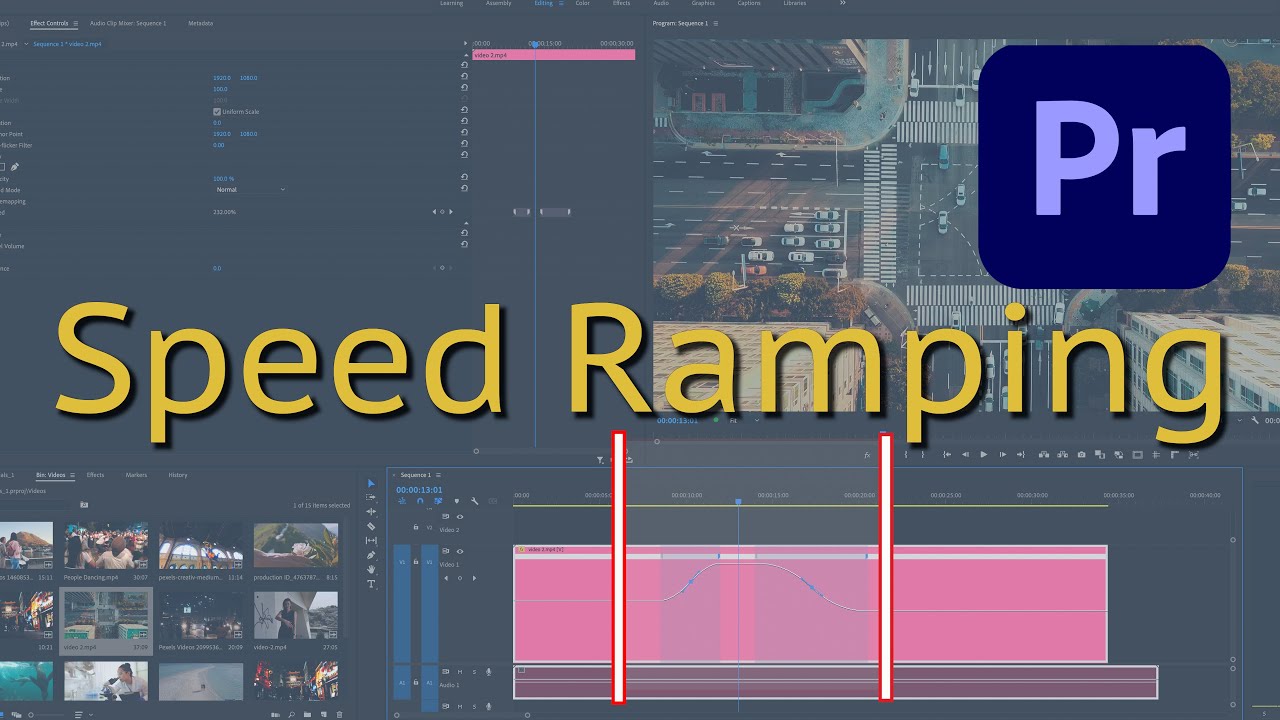 SPEED RAMP Easily Using Premiere Pro - YouTube