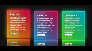 Creative CSS Gradient Border Cards | How to Create CSS Gradient Border