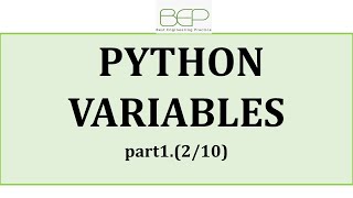 Part1.(2/10) Python variables - Python tutorial for beginners 2020 - Python for engineering