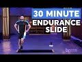 30 Minute Endurance Slide Board Workout with Core Focus