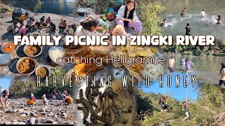 Family Picnic In Zingki River, Catching Hellgramite And More