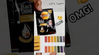 Testing the PH of Sunsilk BlackShine Shampoo #shorts #phtest #haircare #ytshorts