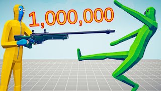 1.000.000 DAMAGE AWP PLAYER vs EVERY UNIT - Totally Accurate Battle Simulator TABS
