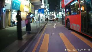 VS 5739 – careless overtaking by a double-decker in Kowloon 九龍雙層巴士不小心地超車 (30/03/2023)