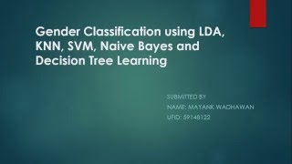 Pattern Recognition - Project Demonstration