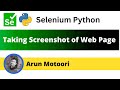 Taking screen shot of the web page (Selenium Python)