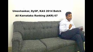 Umashankar, DySP, KAS 2014 Batch,  Winners Chat @ Minutes with INSPIRO (Kannada)